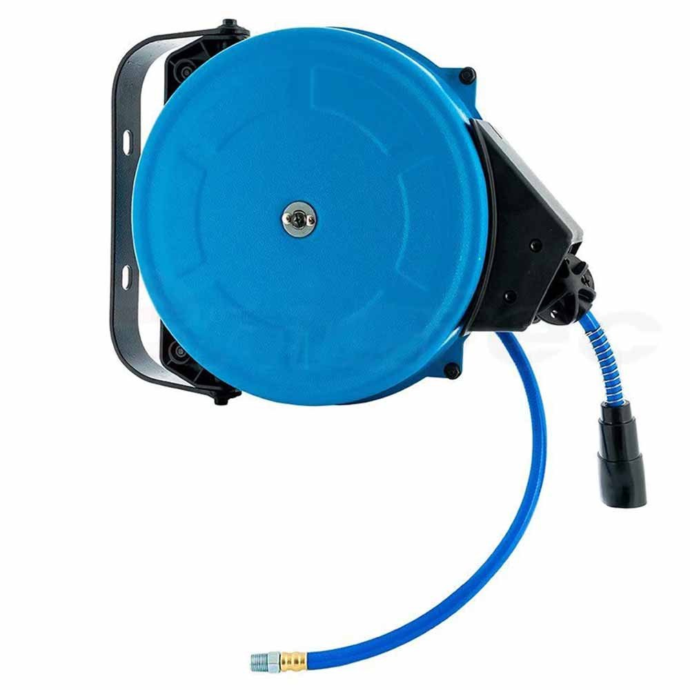 Polyurethane Braid Retractable Air Hose Reel Steel Case