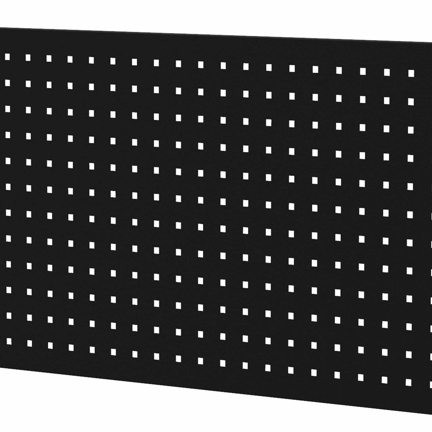 Steel Back Panel of Work Bench With 9mm Square Holes.