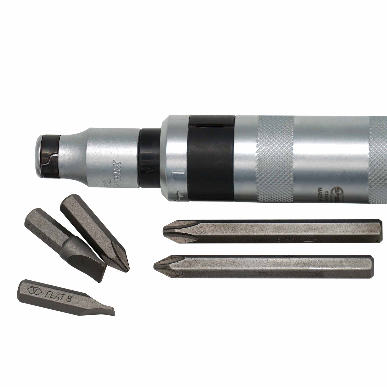 8 Pcs Impact Screwdriver and Bits Set