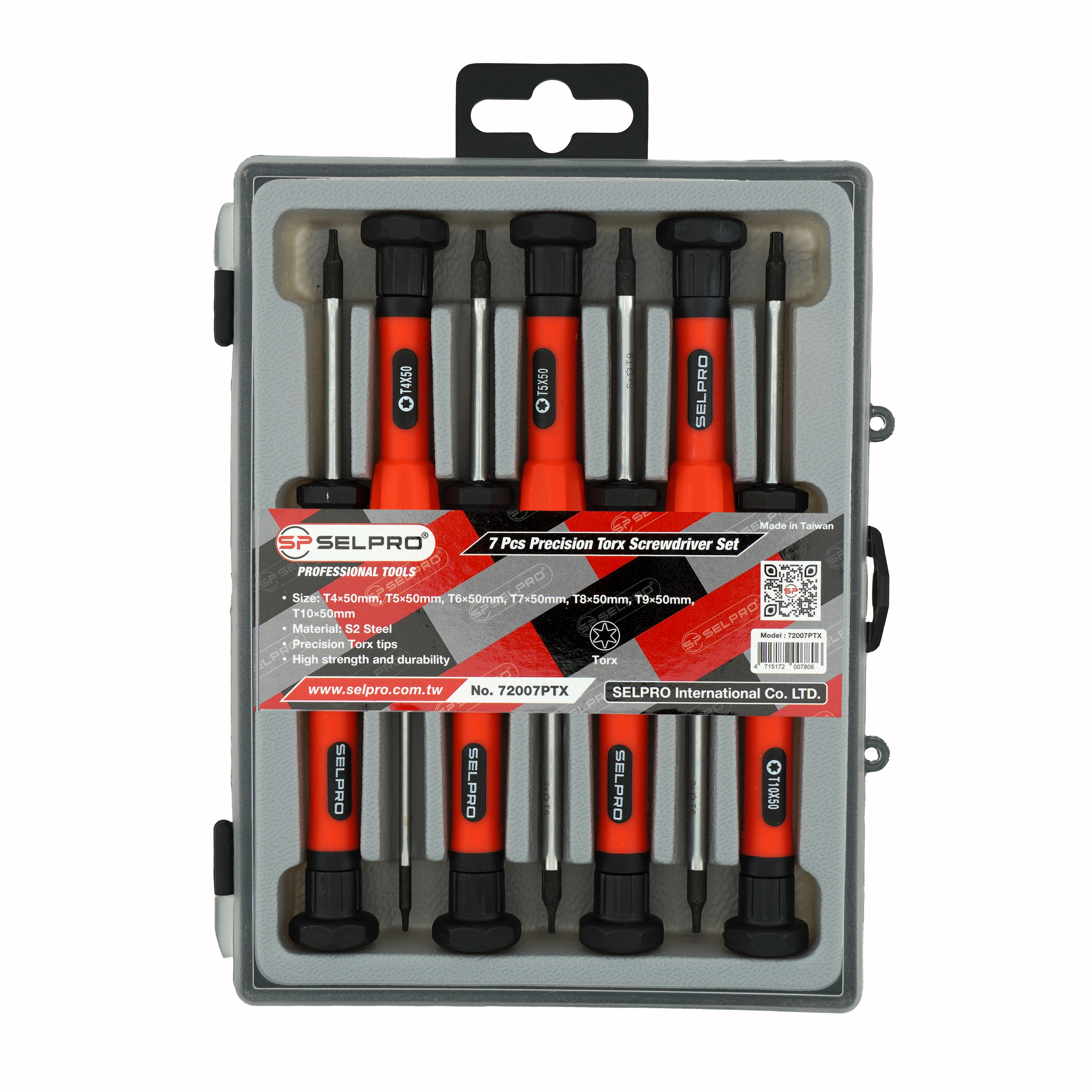 7 Pcs S2 Precision Screrwdriver Set T4 to T10.