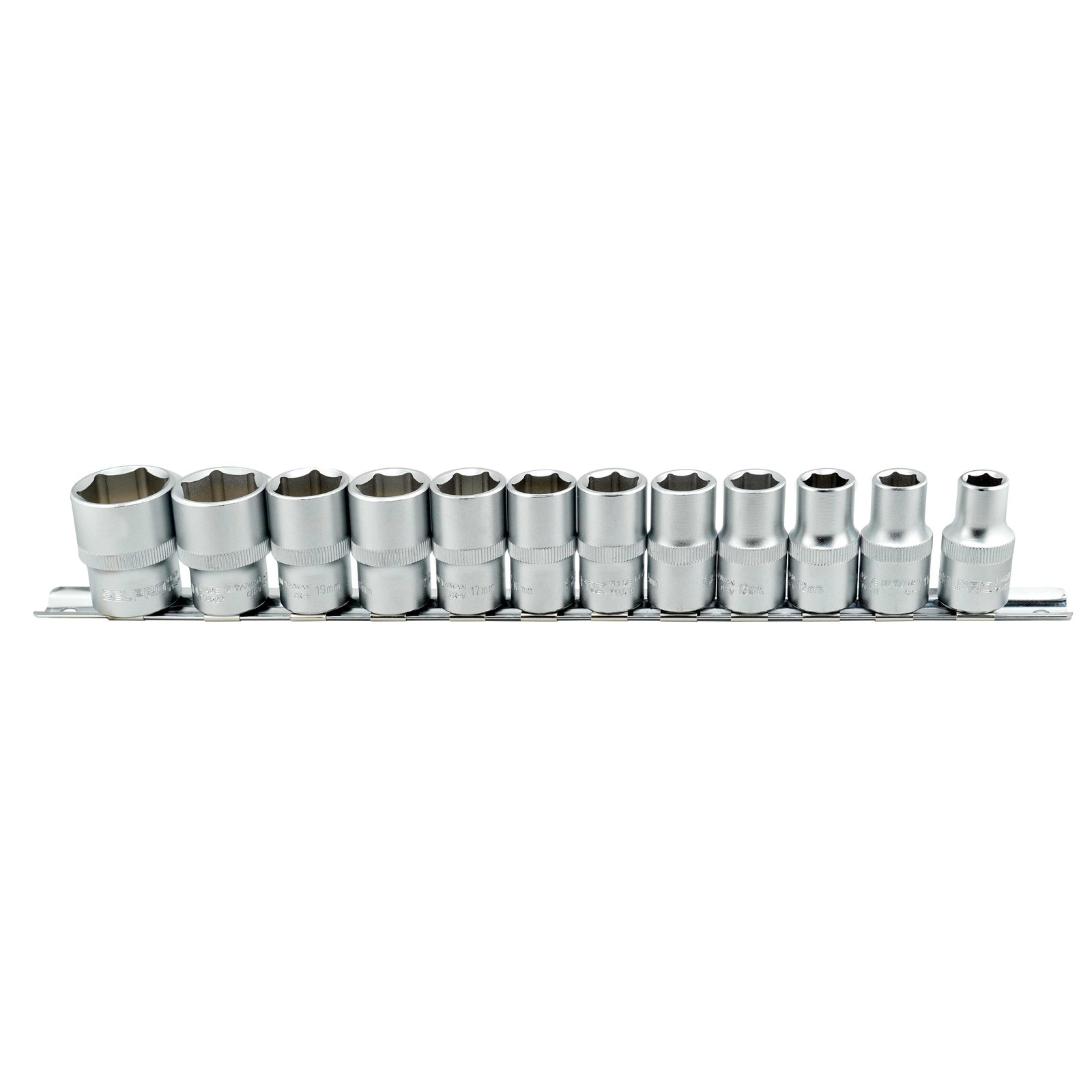 1/2" Dr. 12 Pcs Short Socket Set