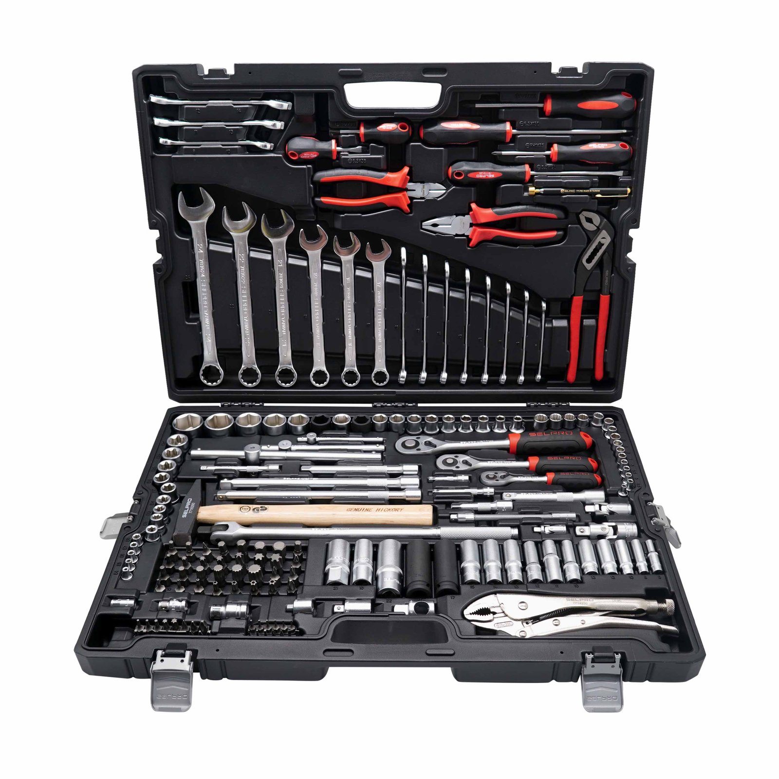 180 Pcs 1/4" & 3/8" & 1/2" Dr. Socket Set	
