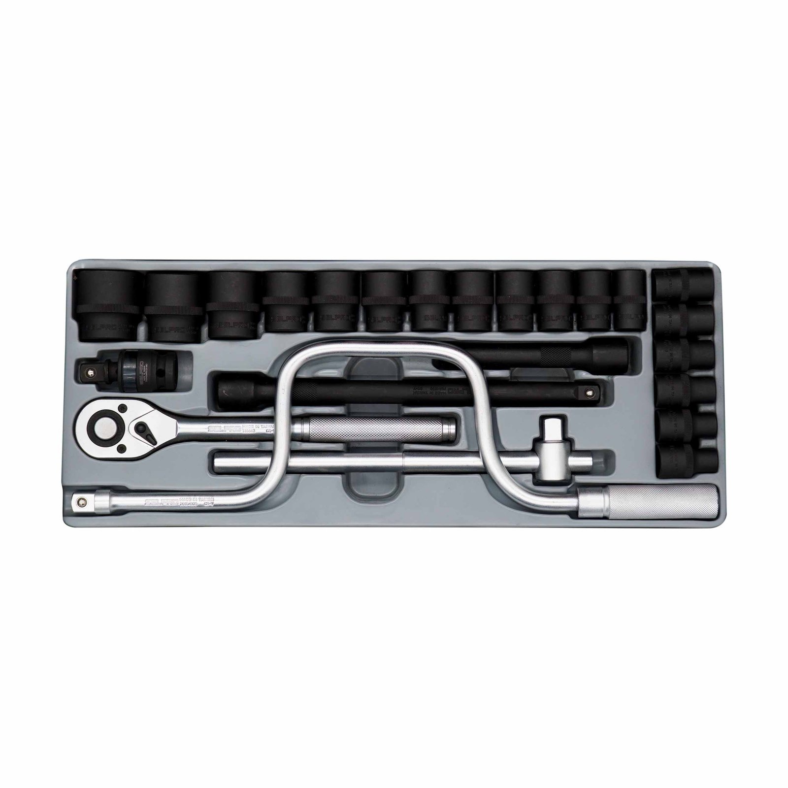 24 Pcs Black Socket Set 6PT 