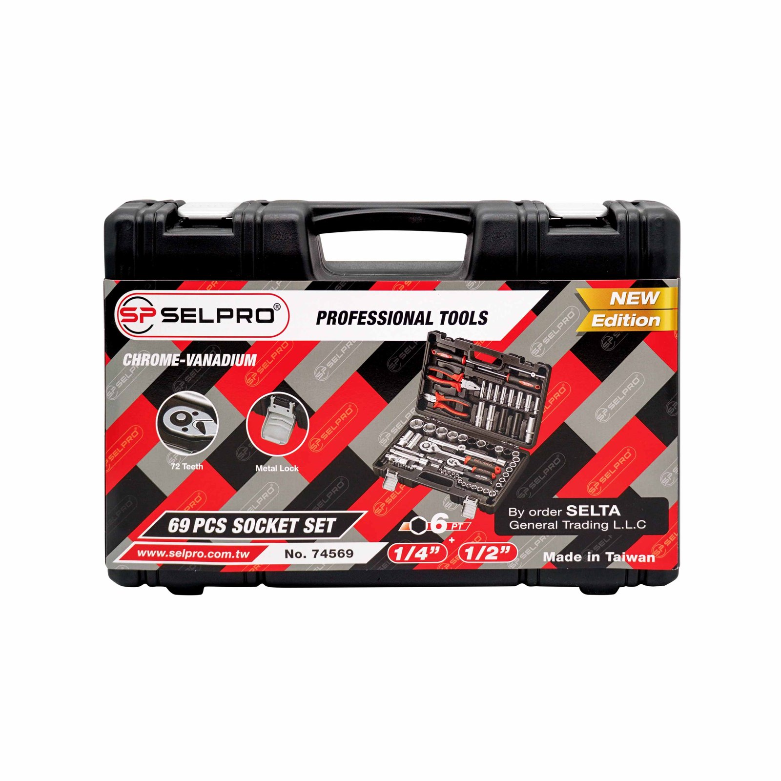 69 Pcs Socket Set 6 PT