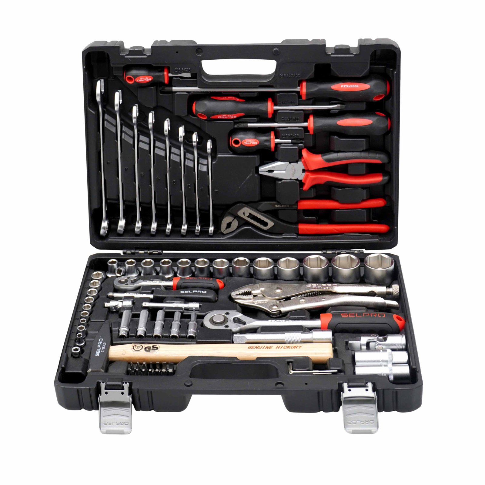 72 Pcs 1/4" & 1/2" Dr. Socket Set.