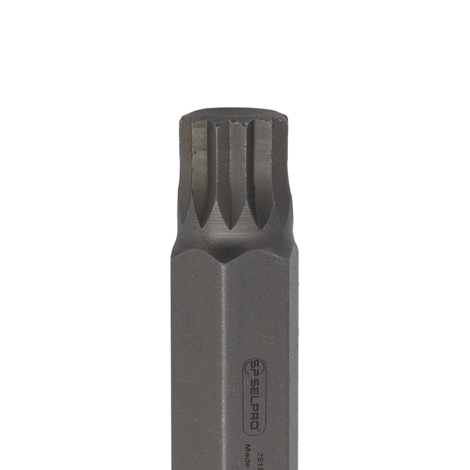 Long Spline Steel Bit 75mm, S2.