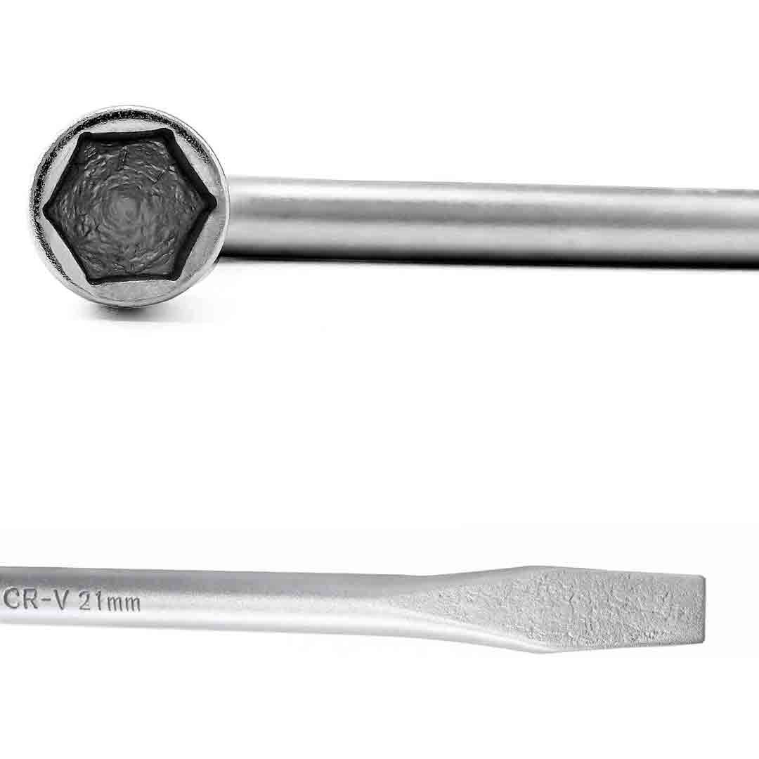 L Type Tire Lug Wrench Hexagon Slotted End Socket.