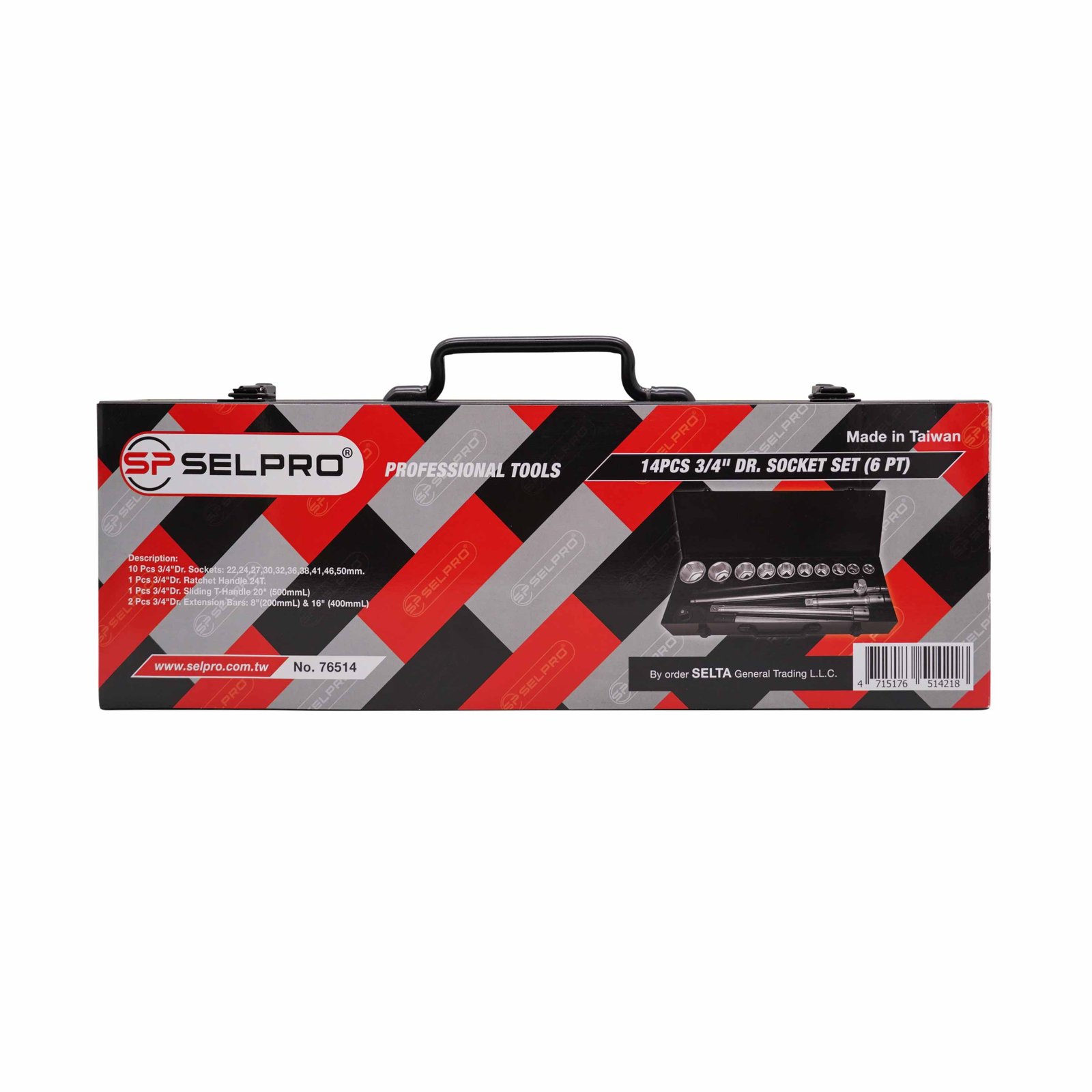 3/4" Dr. 14 Pcs Socket Set.