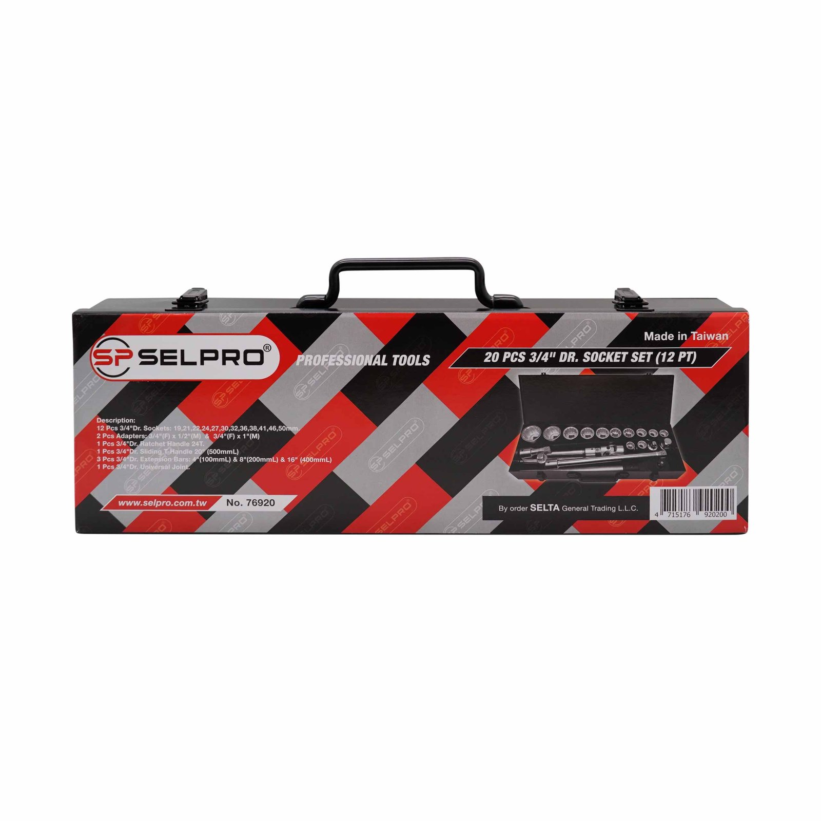 3/4" Dr. 20 Pcs Socket Set 12PT.