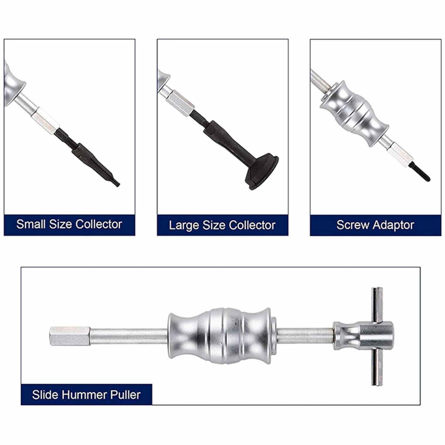 10 Pcs Blind Hole Collet Bearing and Seal Puller Set