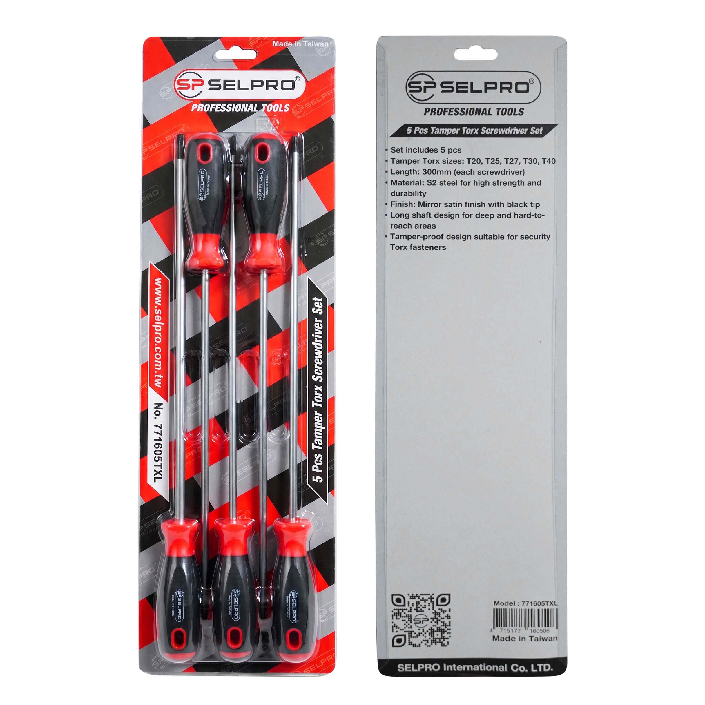 S2 Tamper TORX Screwdriver Set