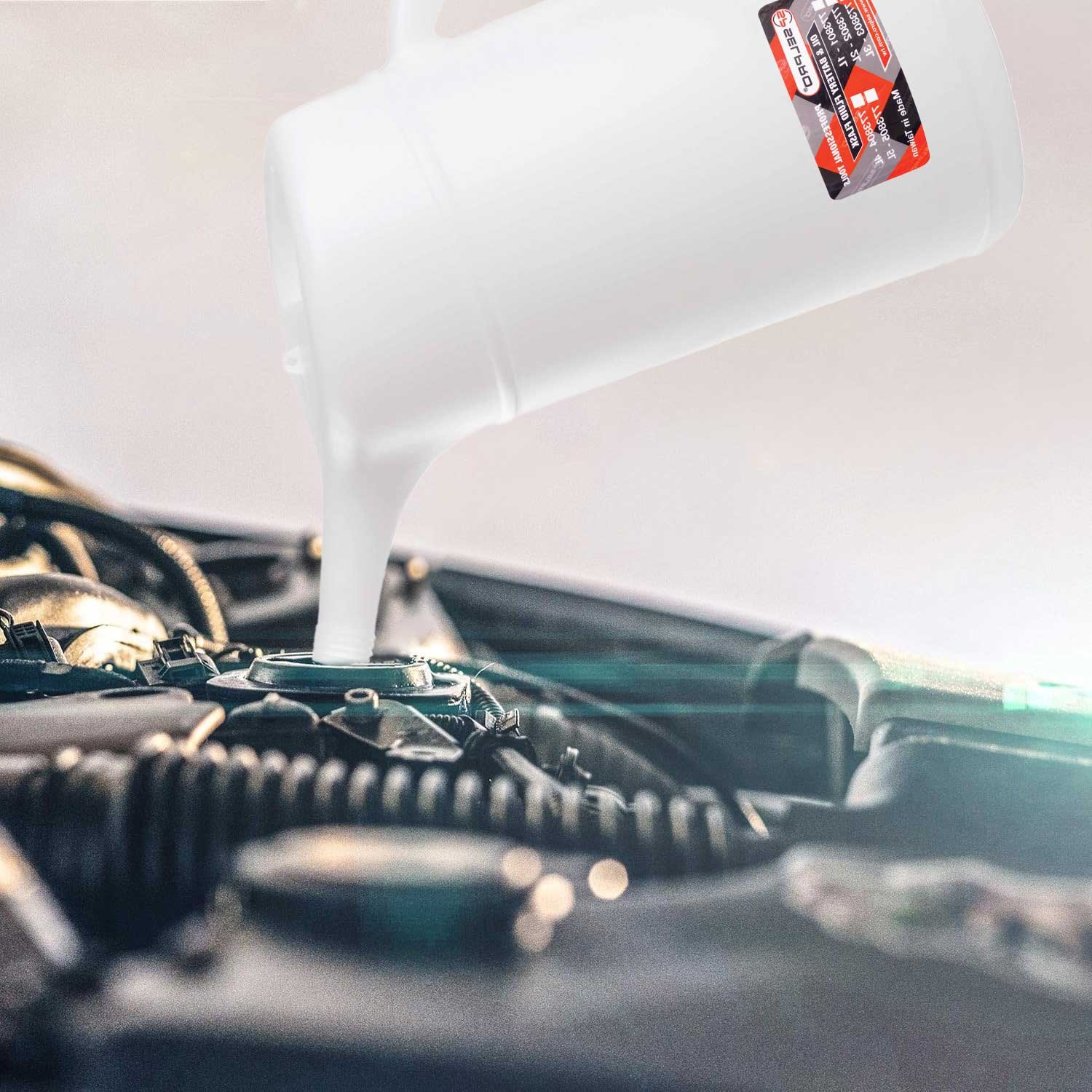 Oil and Battery Fluid Flask Pot.