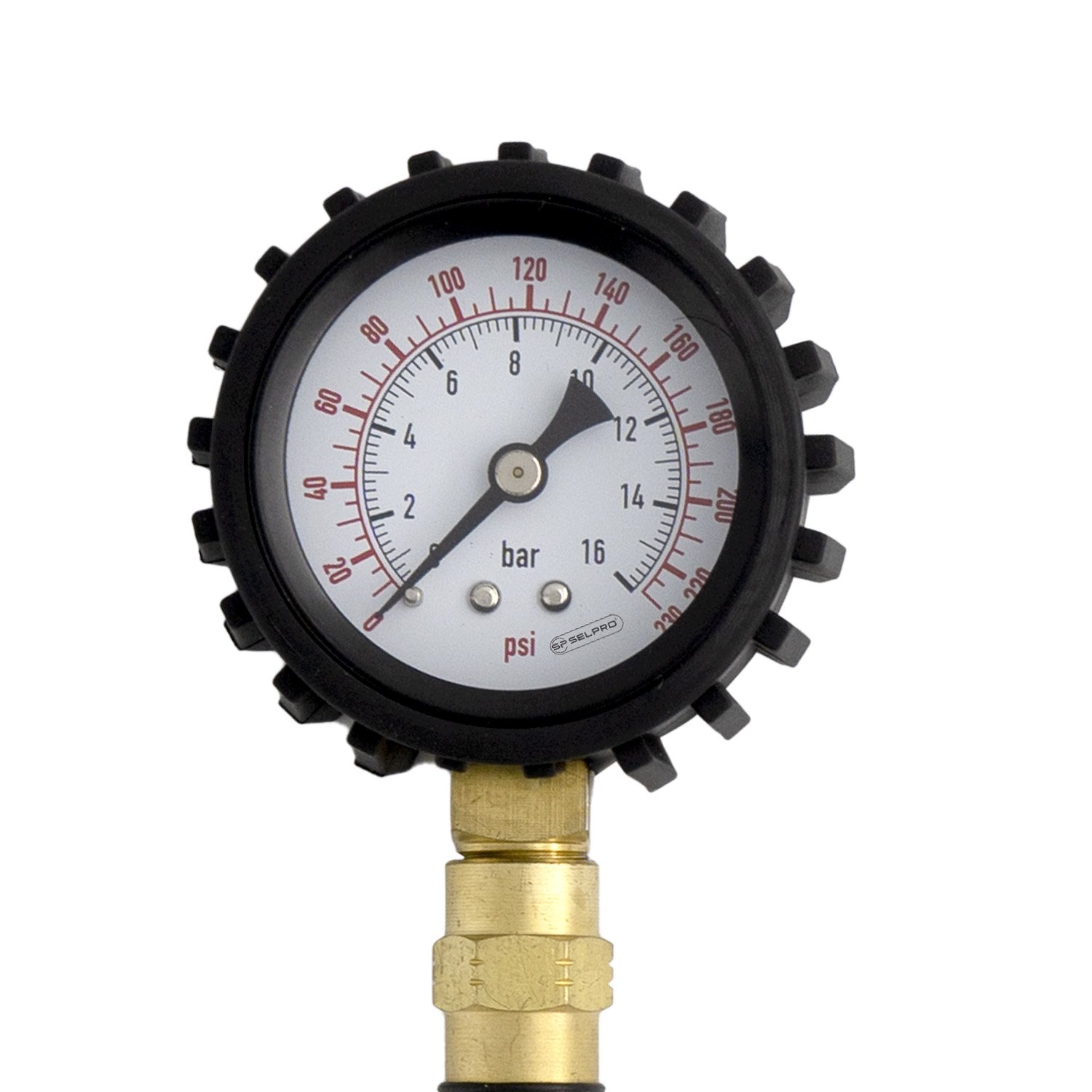 Tire Pressure Gauge 30cm Hose with Dual Chuck