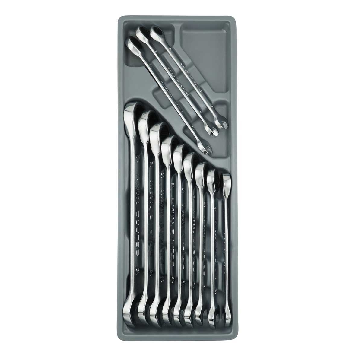 12 Pcs Ratchet Combination Spanner Set 8 To 19 (Tray)