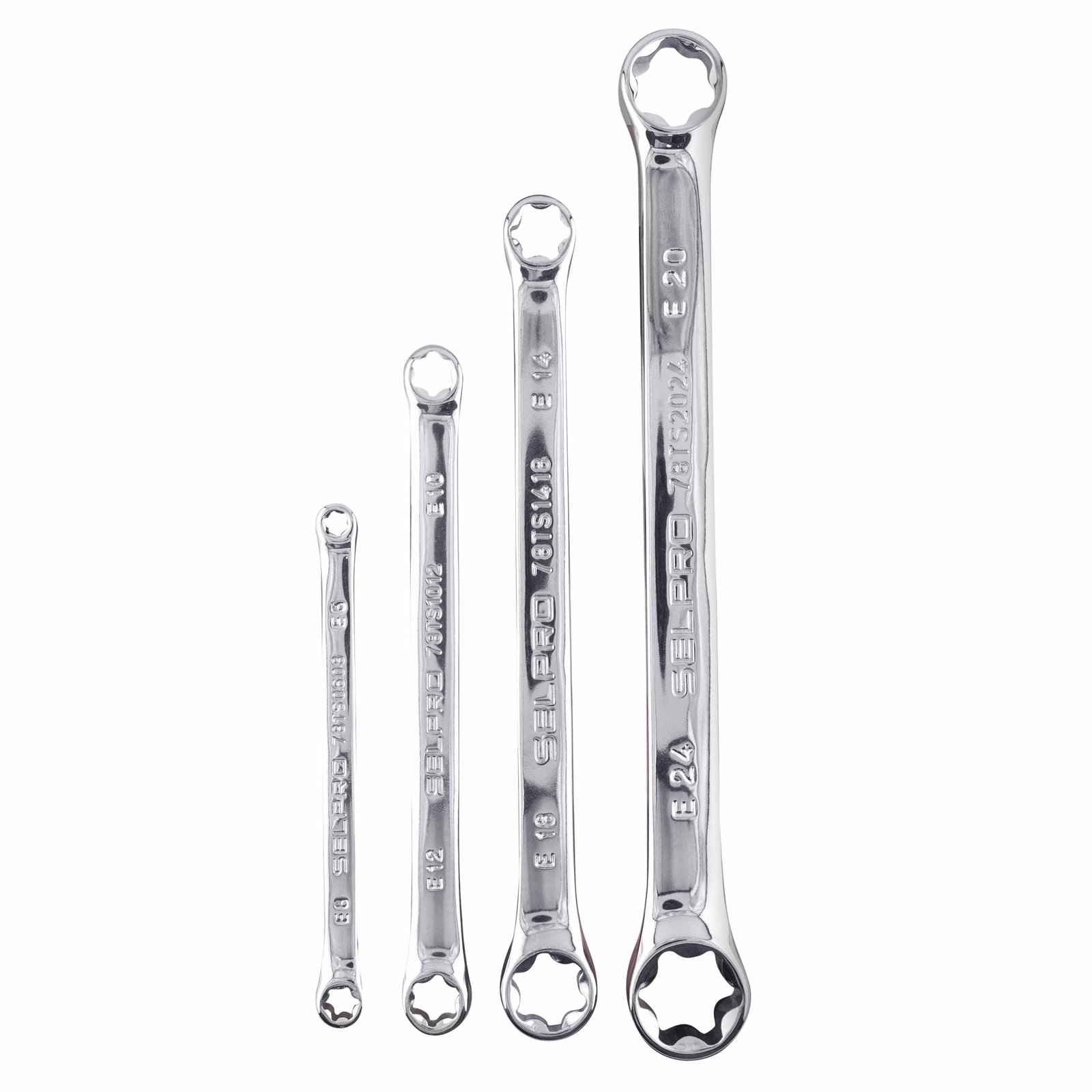 4 Pcs Double End Torx Spanner Set E6xE8 To E20xE24