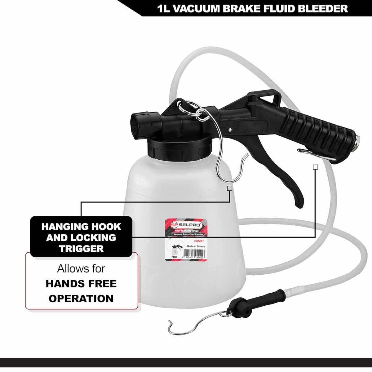 1 Liter Pneumatic Vacuum Brake Fluid Bleeder