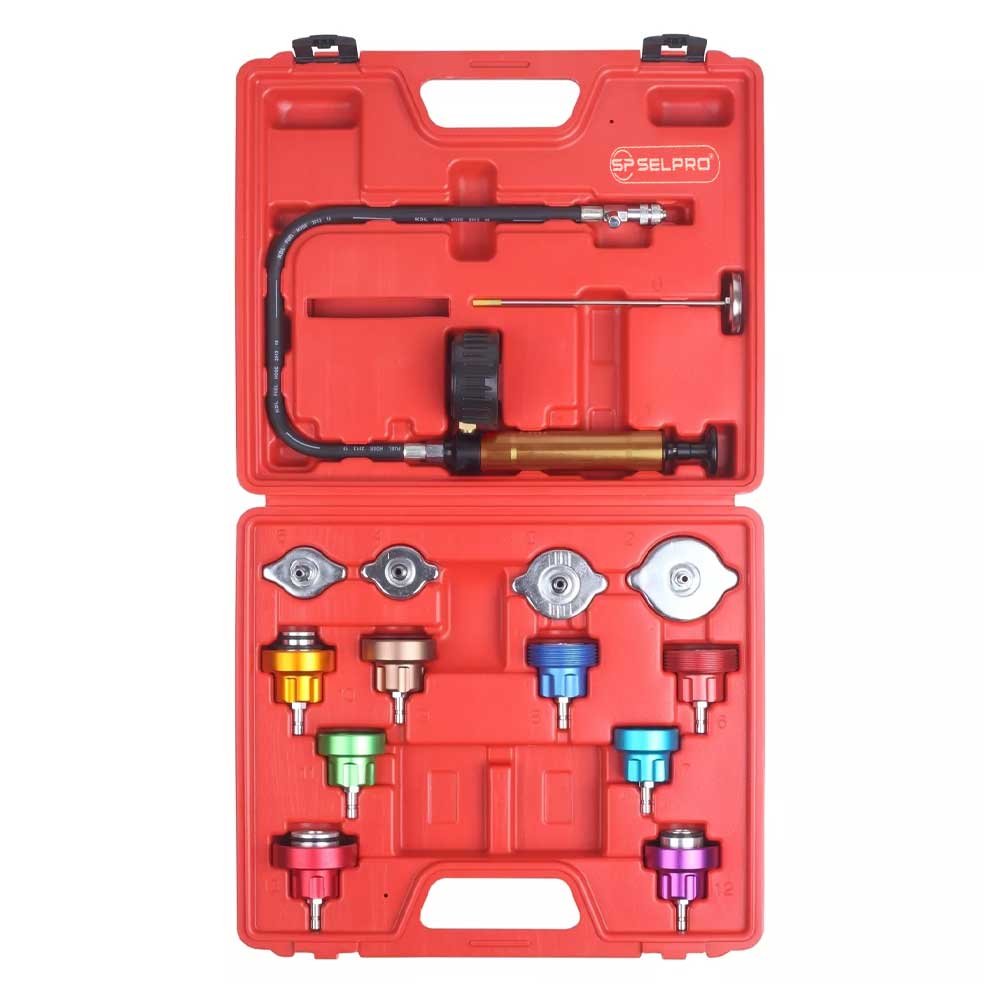 15 Pcs Radiator Pressure Cooling System Tester Kit.
