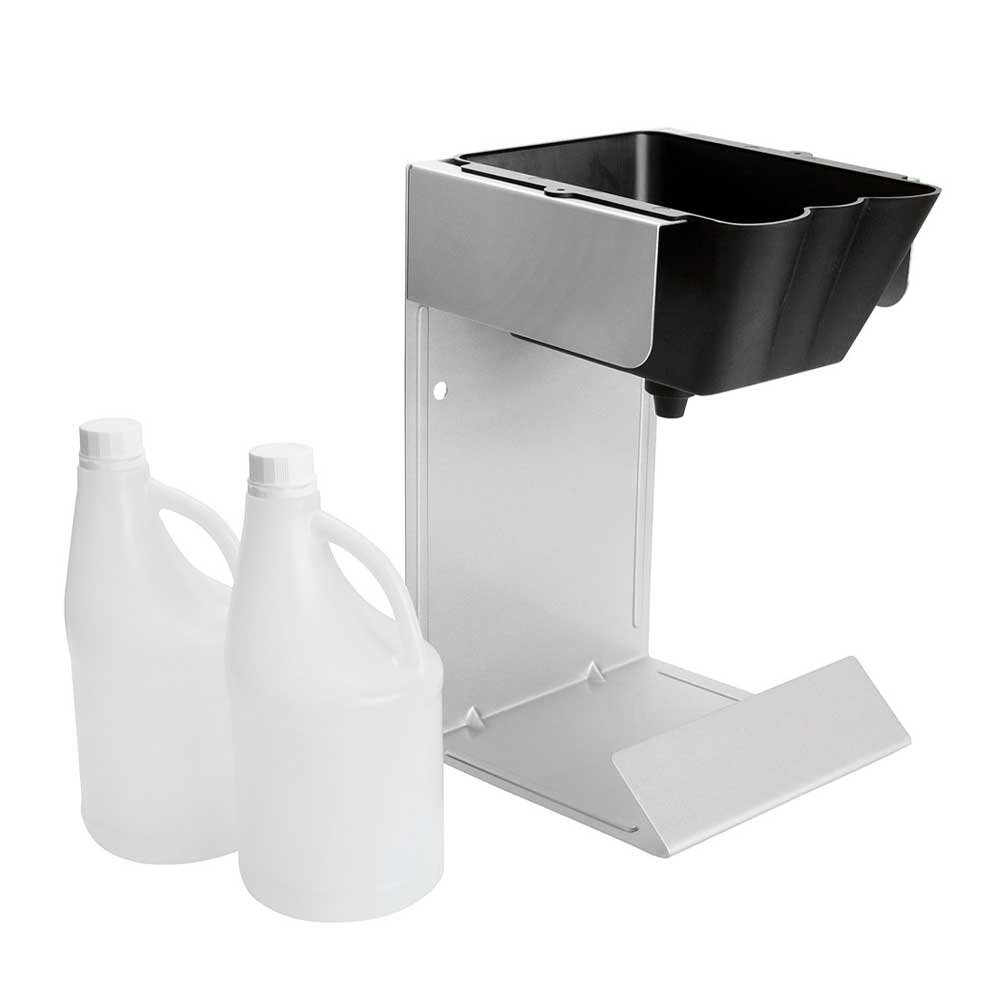 Residual Fluid Collector With 2-liter 2 Empty Bottles.