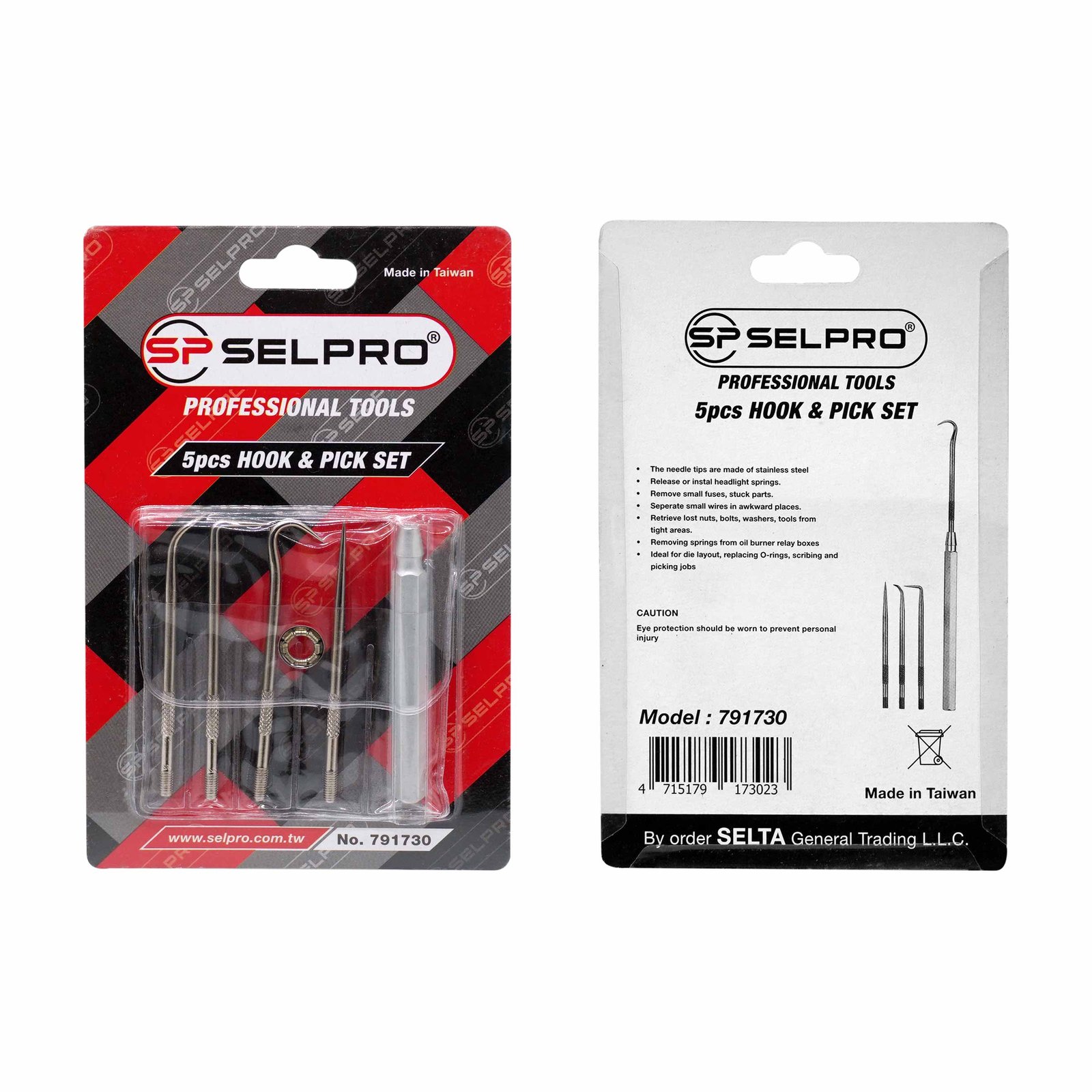 Hook and Pick Set 4 Blades and 1 Handle.