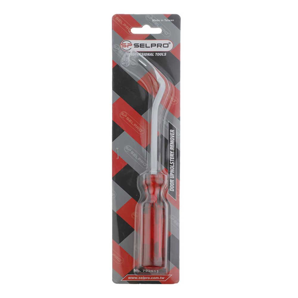 Door Upholstery Remover Carbon Steel Blade Transparent Handle.