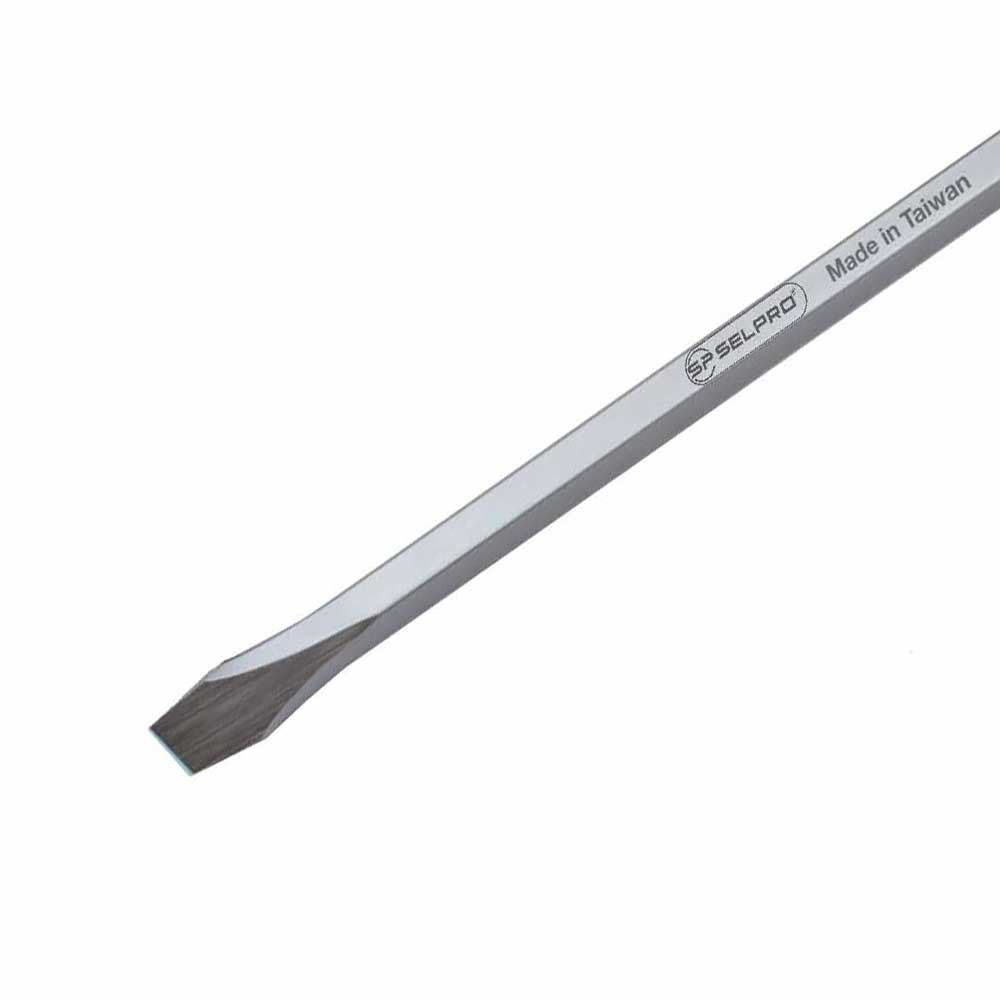 Jumbo Pry Bar Straight Tip Rugged firm grip designed plastic handle.