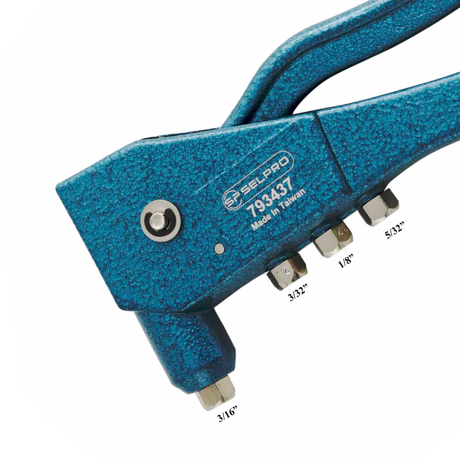Professional Pop Hand Riveter Tool With 4 Interchangeable Heads.
