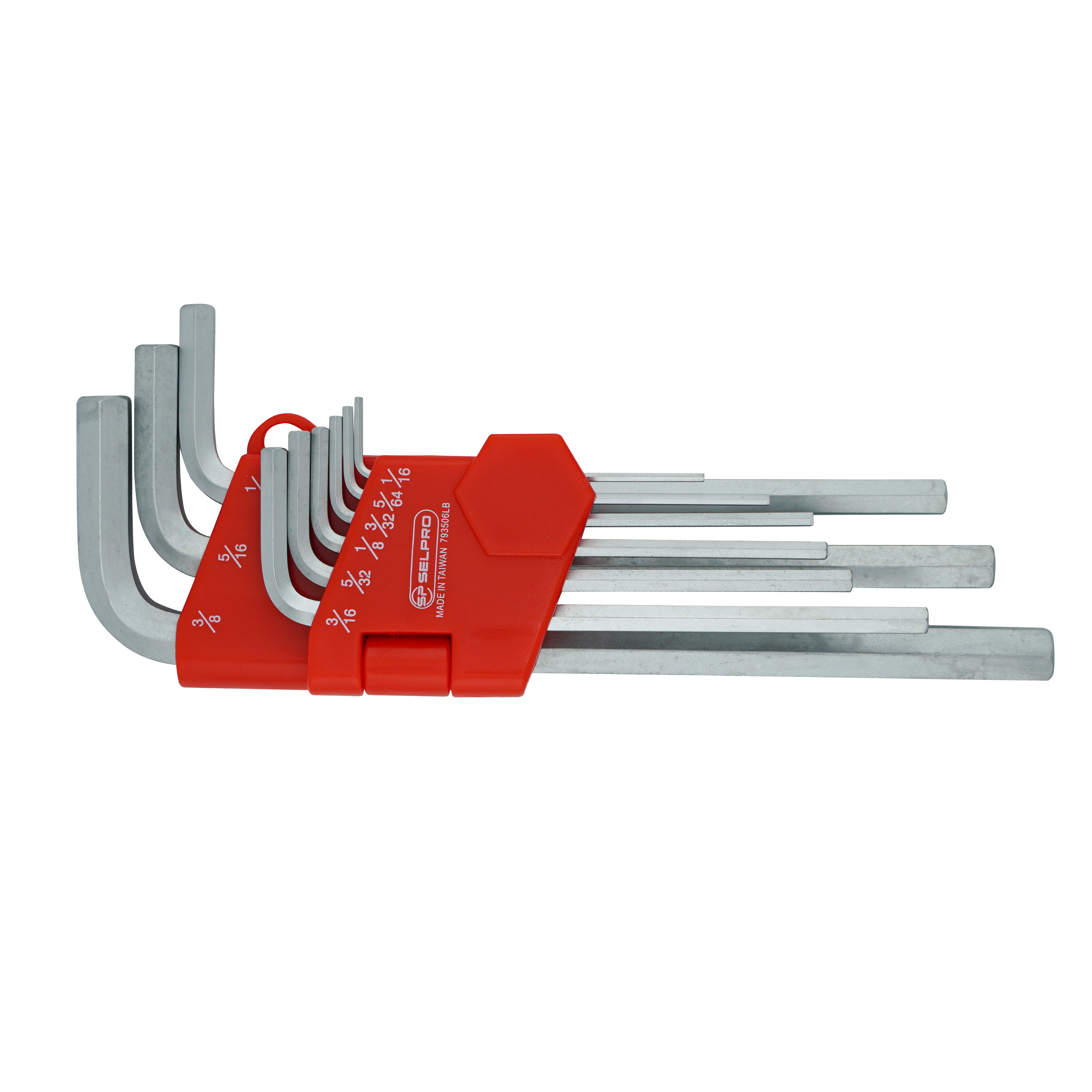 9 Pcs S2 Inch Size Ball Head Hex L Allen Key Set