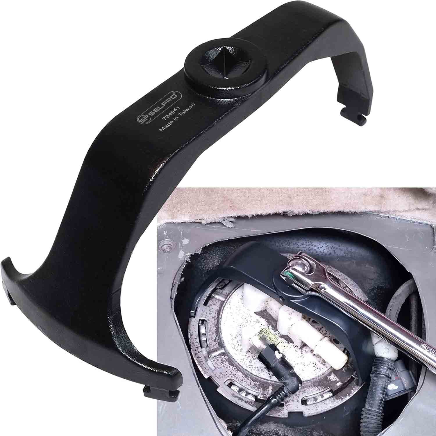 Benz, BMW, Volvo Fuel Tank Lid Remover Universal Design Easily Removes and Installs Fuel Tank.