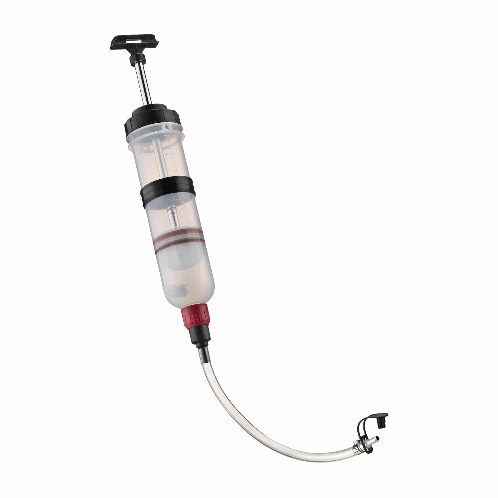 Hand Operated Fluid Syringe Smooth Suction Action.
