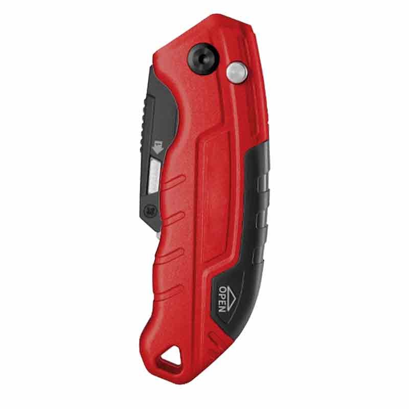 Retractable Folding Utility Knife with Push Button H/D 
