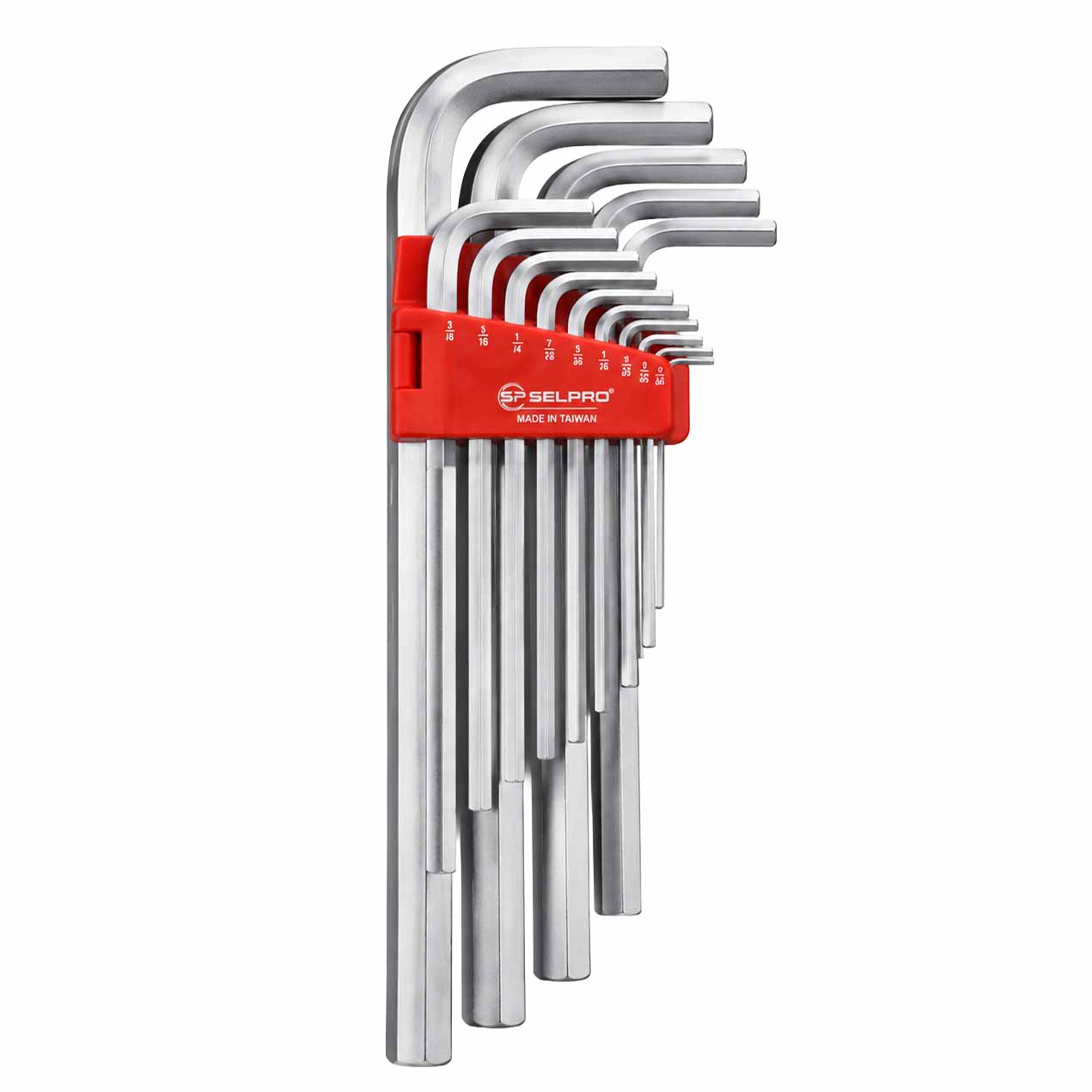 13 Pcs S2 Jumbo Extra Long Hex L-Key Set, 5/64 to 3/4” (INCH SIZE)