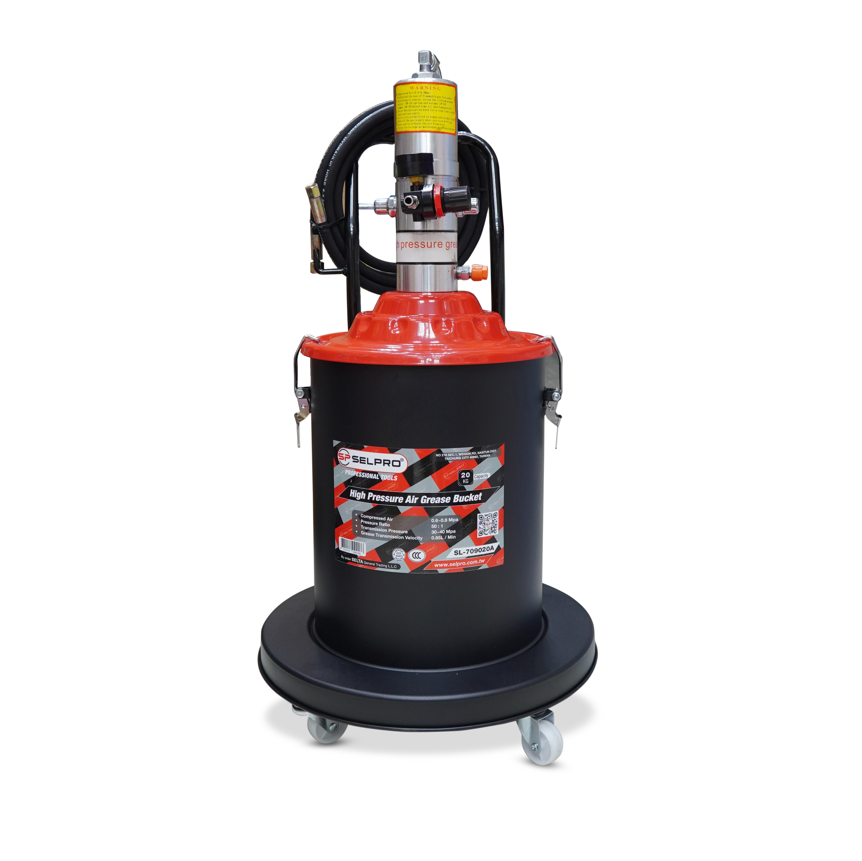 HIGH PRESSURE AIR GREASE BUCKET 20L