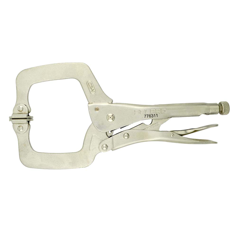 11” Locking C-Clamps With Swivel Pads