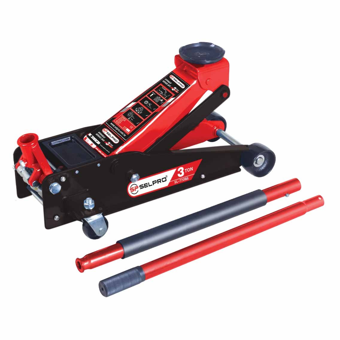 3 Ton Hydraulic Service Floor Jack With Double Piston.