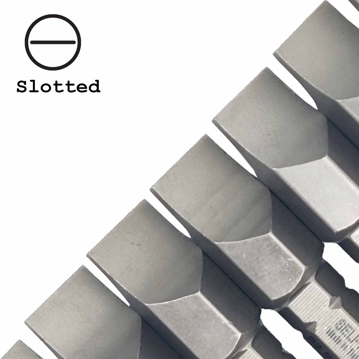 5/16" Slotted Impact Driver Power Bit S2