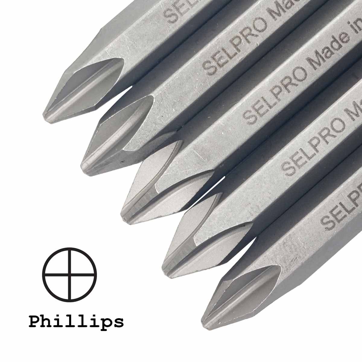 5/16" Phillips Impact Driver Power Bit S2