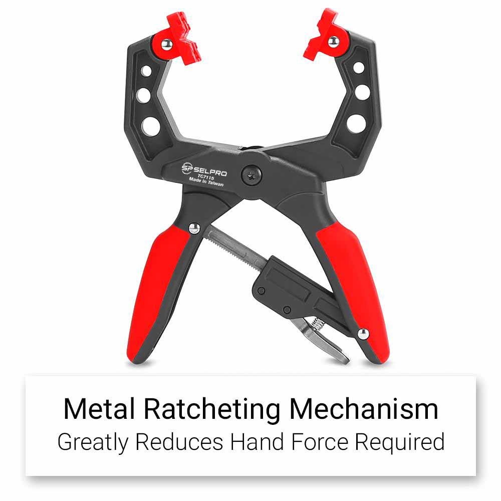 Adjustable Locking Quick Release Hand Clamp Compatible Jaw Pad.